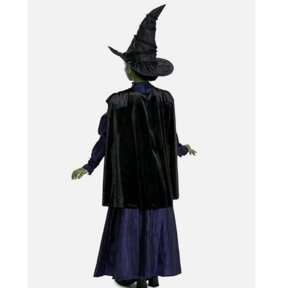 Wicked Musical Elphaba Green Witch Girls Costume Halloween Size M 7/8 NEW - Picture 7 of 7